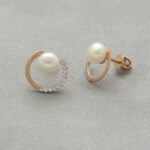 Klara 18KT 1.68 Grams Rose Gold Pearl Earrings