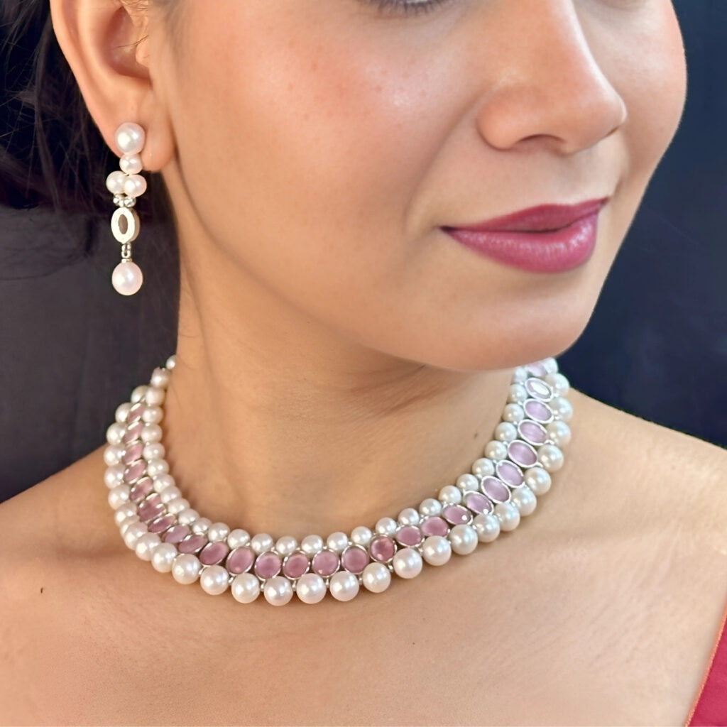 J Pearls Dharna Pearl Set - Real Pearl Jewelry main image 1