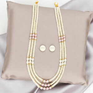 Triple Line Pearl Necklace