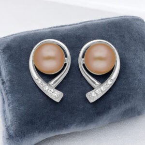 92.5 Silver Choice Pink Pearl Studs