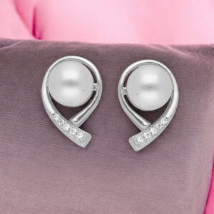 92.5 Silver Choice Pink Pearl Studs