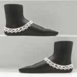 67.7 Grams Dangling Star Silver Anklet