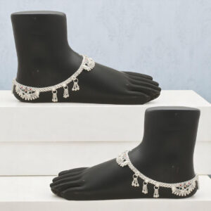 72 Grams Unicorn Charm Silver Anklet