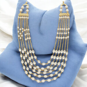 The Empress 22KT Gold Timeless Pearl Chain
