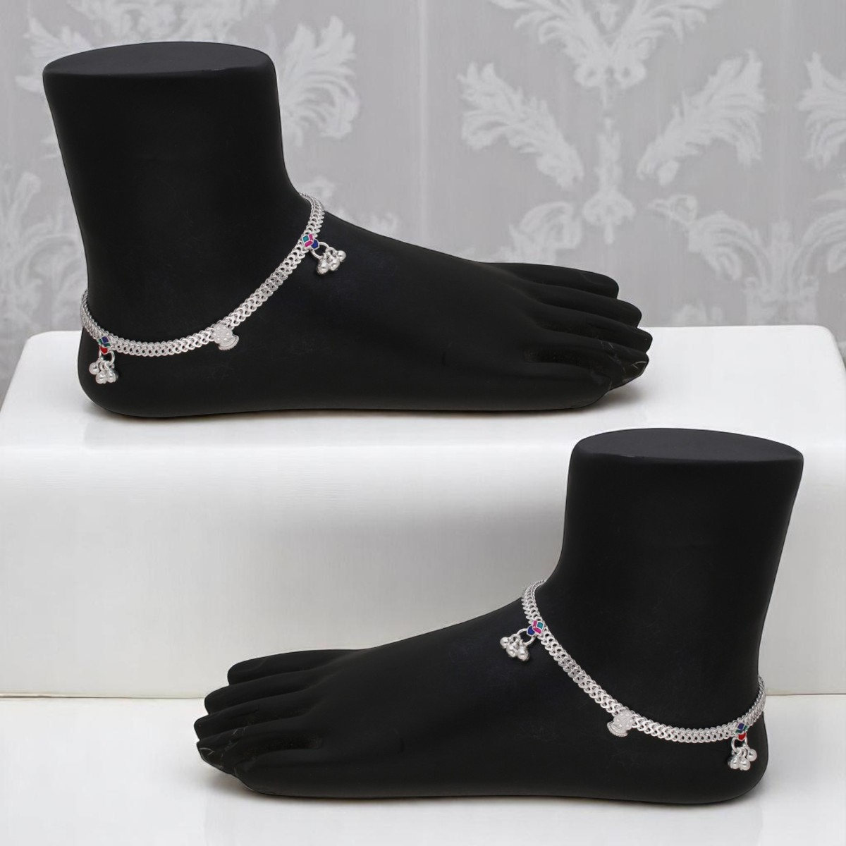 25 Grams Dhilati 25 Grams Silver Payal – Jagdamba Pearls