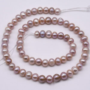 AA Freshwater Pearl 5-6 MM Peach Potato Luster Pearl String