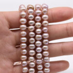 AA Freshwater Pearl 5-6 MM Peach Potato Luster Pearl String