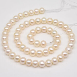 AAA Freshwater Pearl 5-6 MM White Round Luster Pearl String