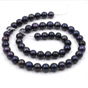 AAA 4-5 MM Black Round Freshwater Pearl String