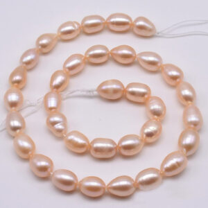AA Fresh water Oval 5-6 MM Pink Pearl String