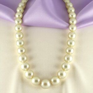 Marine Aura Golden Southsea Saltwater Pearl Necklace 11-13 mm