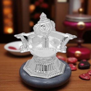 Pooja Silver Diya