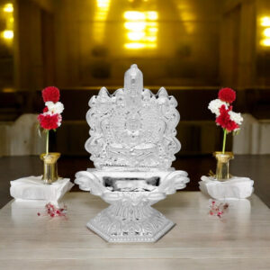 Beautiful Laxmi Silver Diya