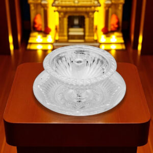 Designer Silver Pooja Diya By Sri Jagdamba Pearls