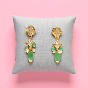 22KT Glittering Gleam Gold Earrings