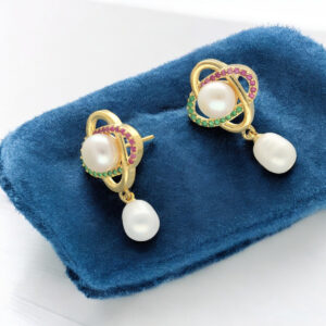 Lakshmi Pearl Earrings