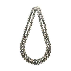 Elina Crown Heirloom Grey Dual-Strand Southsea Pearl Necklace
