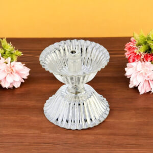 Designer Silver Diya