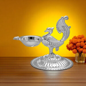 Decorative Silver Diya