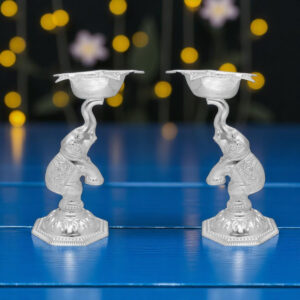 132 Grams Elephant Silver Diya's