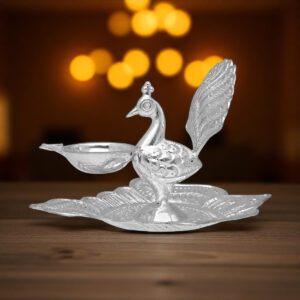 47 Grams Peacock Silver Diya's
