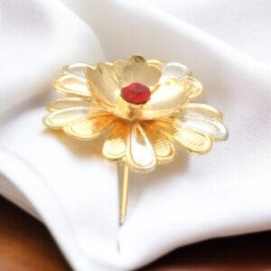 3.8 Grams Golden pooja Silver Flower