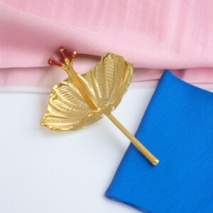 2.44 Grams Silver Golden Pooja Flower