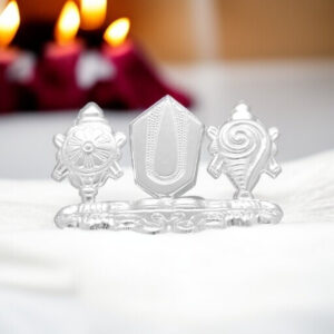 22 Gram Shankh Chakra Namah Silver Idol