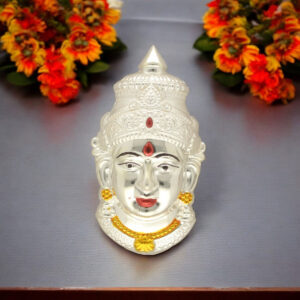 42 Grams Maa Durga Face Silver Idol