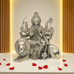140 Grams Durga Mata Silver Idol