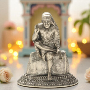34 Grams Sai Baba Silver Idol