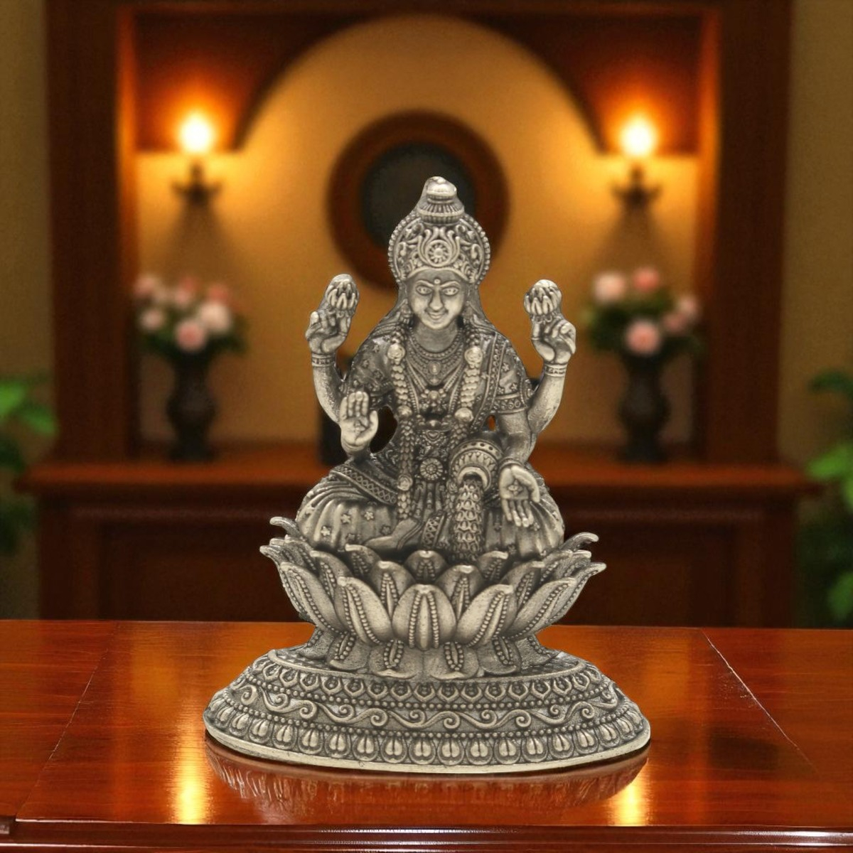 25 Grams Kanaka Laxmi Silver Idol – Jagdamba Pearls