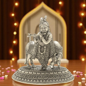 38 Grams krishna Bhagwan Silver Idol