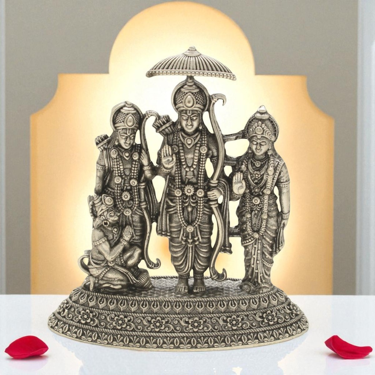 29 リドレイ chobi & silvery セット 37 Grams Ram Parivar Silver Idol – Jagdamba Pearls