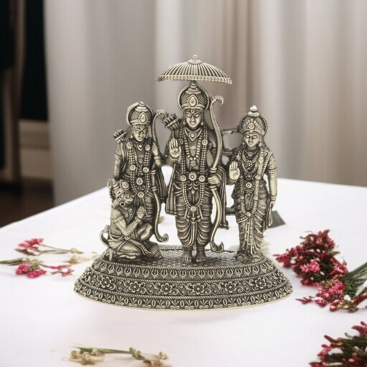 15 Grams Ram Parivar Silver Idol – Jagdamba Pearls
