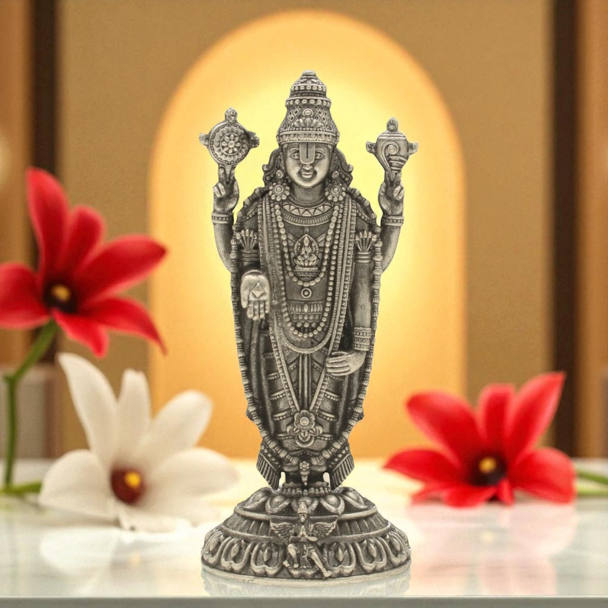 40 Grams Garuda Balaji Silver Idol – Jagdamba Pearls