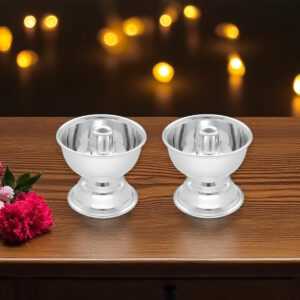 42 Grams Silver Traditional Pair Diyas