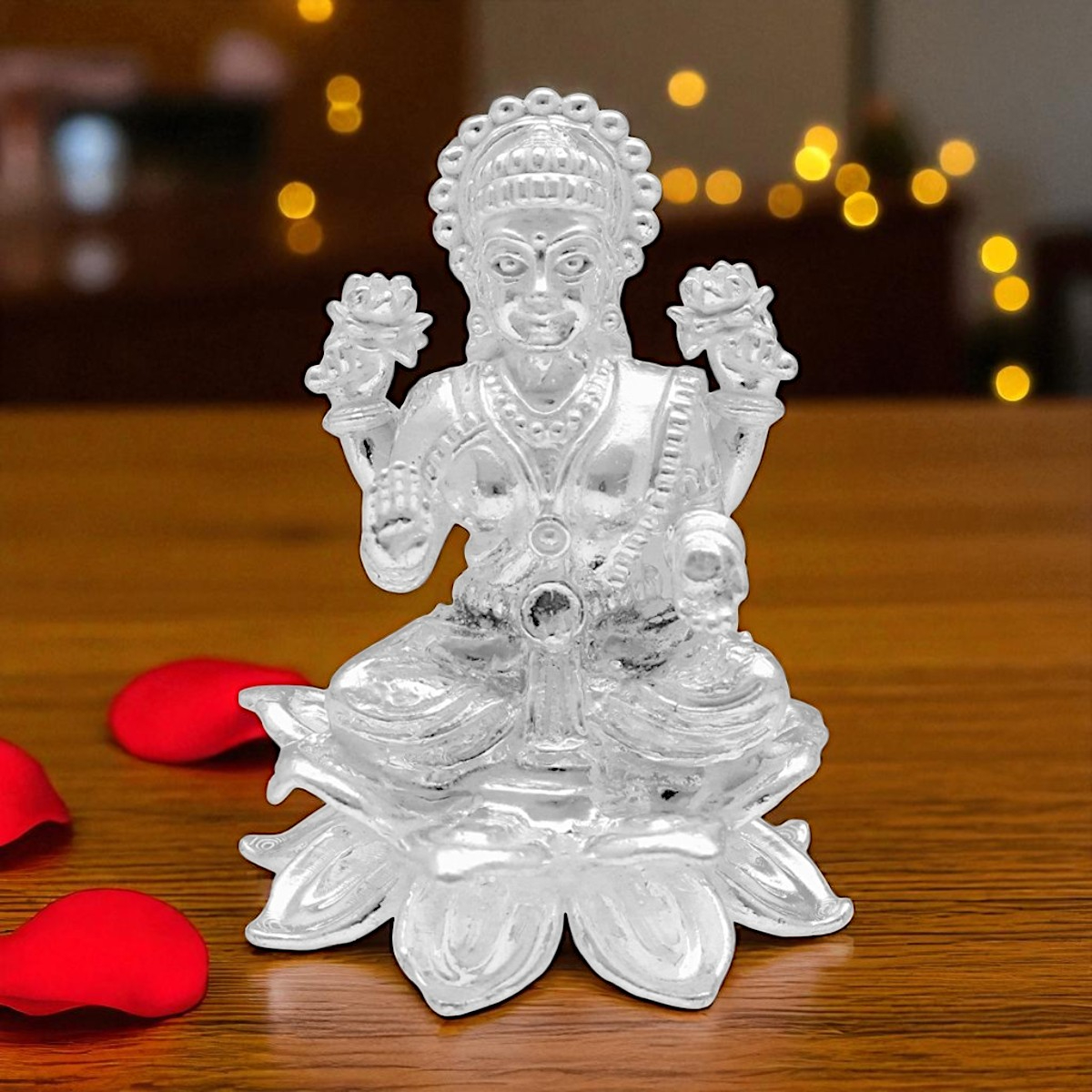 100 Grams Silver Kanaka Laxmi Solid Idol – Jagdamba Pearls