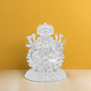 40 Grams Silver Goddess Panchmukhi Gayatri Idol