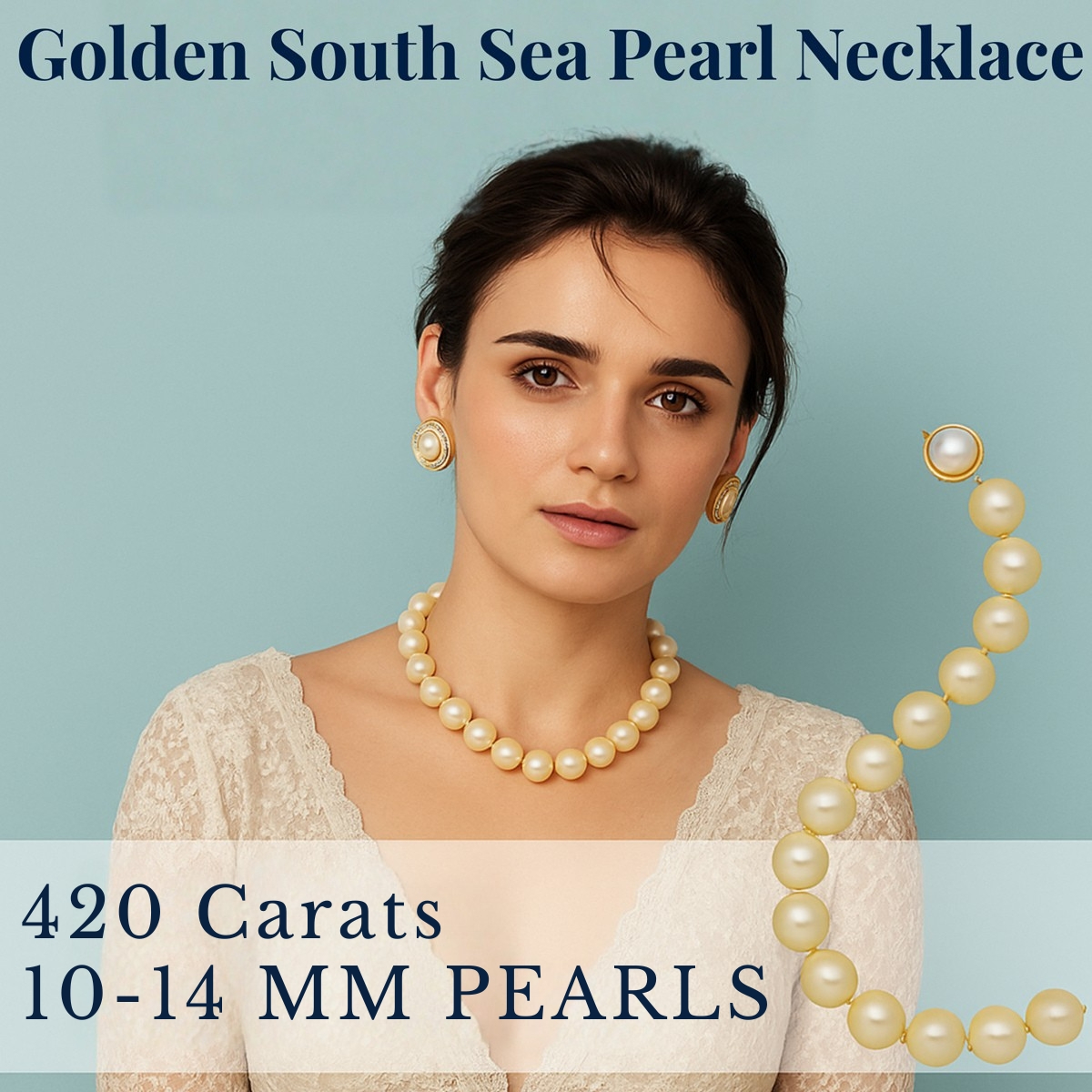 Buy Golden South Sea Pearl Necklace Online