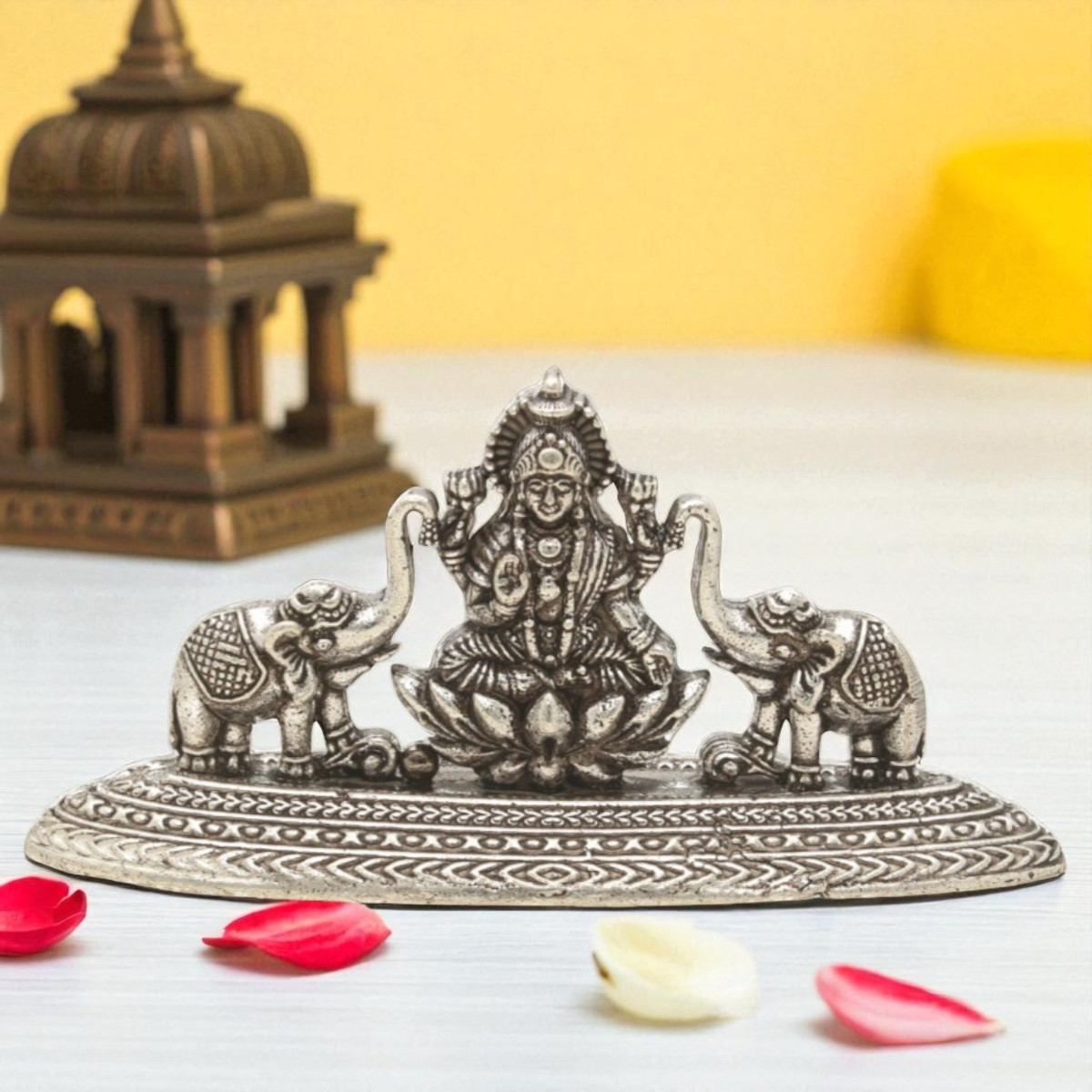 23 Grams Gaja Lakshmi Silver Idol – Jagdamba Pearls