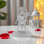 8 Grams Veer Anjaneya Hanuman Silver Idol