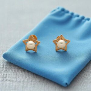 Starlit Glow 18Kt Gold Earrings