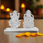 Laxmi Ganesh Silver Idol