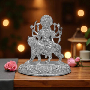 14 Grams Durga Silver Idol