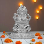66 Grams Lord Gajanana Silver Idol