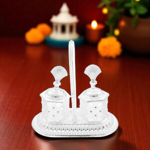 60 Grams Silver Kumkum Haldi Holder