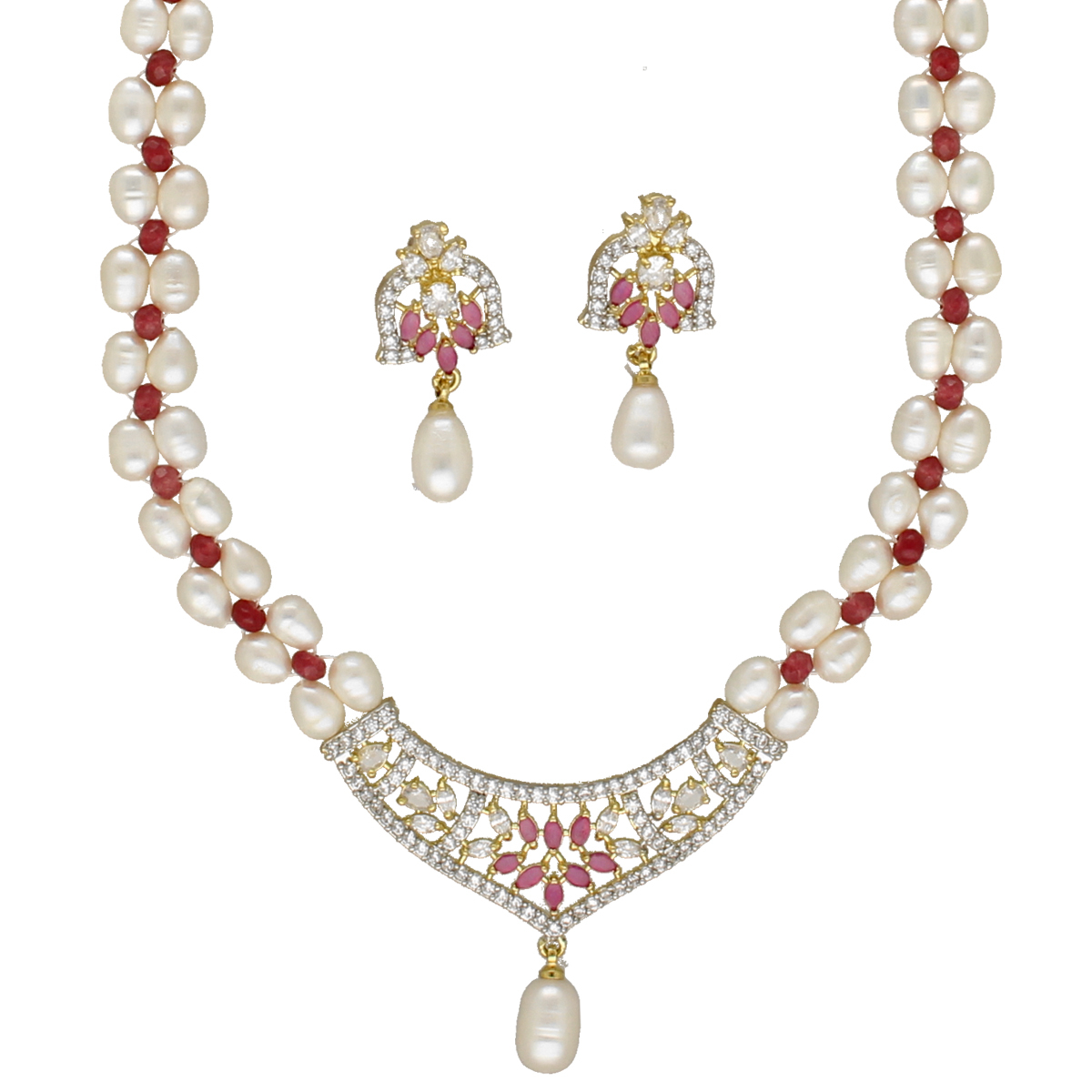 Pearl Jewellery Snapdeal Necklace Designs Belinha Pearl Necklace