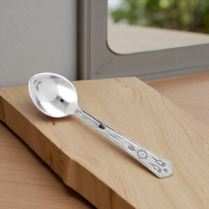 5 Grams Engraved Silver Spoon