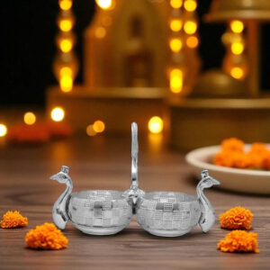 Silver Kumkum Haldi holder